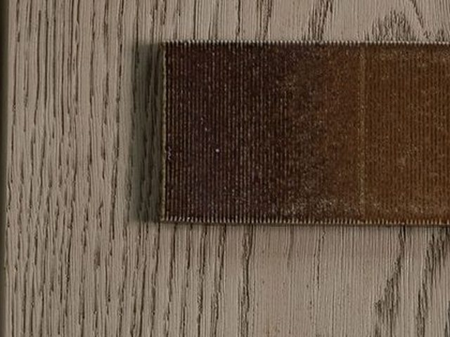 Brushed oak showing raised grain